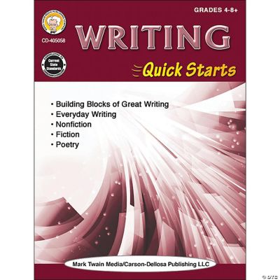 Mark Twain Media Writing Quick Starts Workbook Oriental Trading