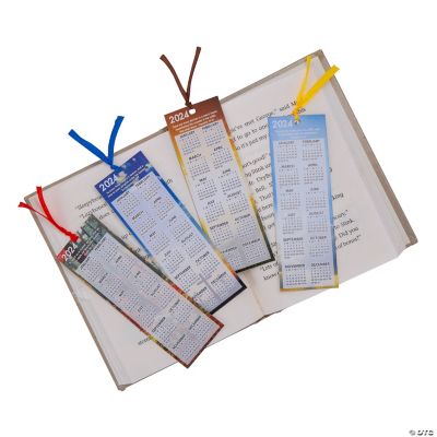 2024 Religious Calendar Bookmarks 12 Pc. Discontinued