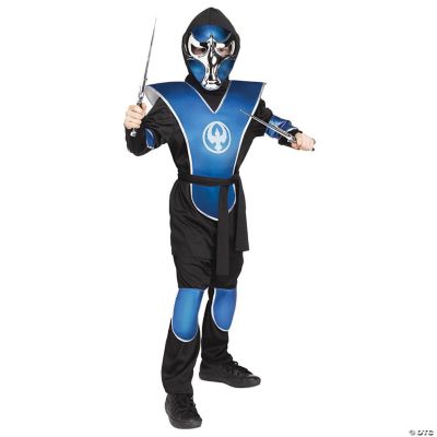 Boy's Blue Chrome Ninja Halloween Costume Oriental Trading