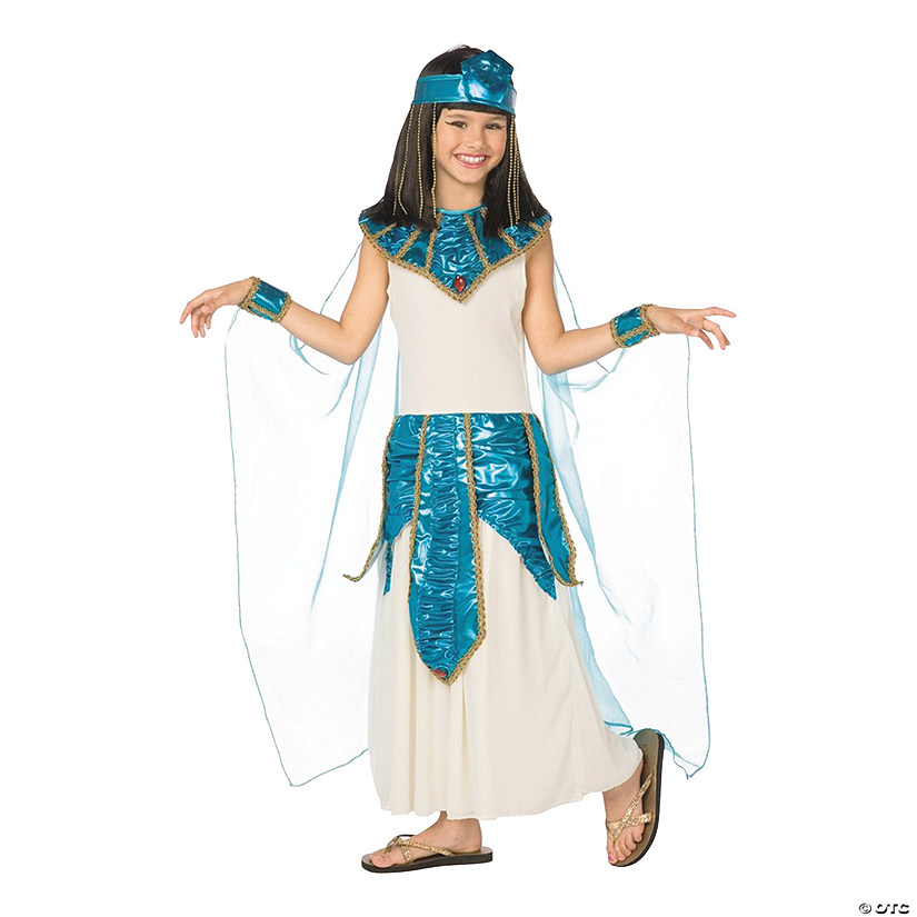 Girl’s Blue & Gold Cleopatra Costume | Oriental Trading