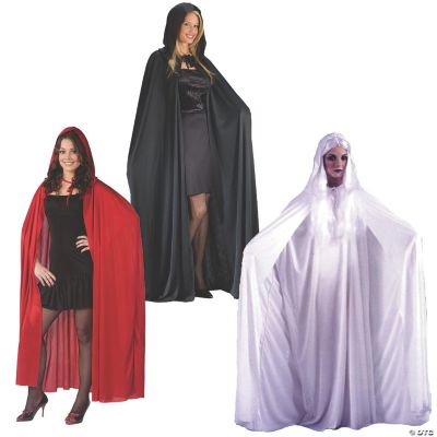 Black Cape Hooded Halloween Costume for Adults Oriental Trading