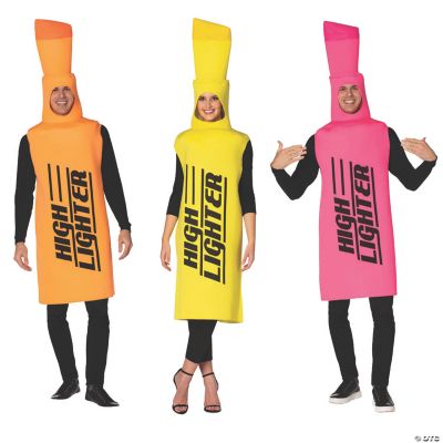 Adults Highlighter Costume Pink Oriental Trading