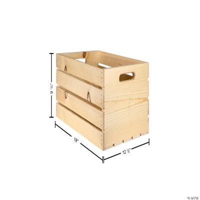 Good Wood Crates 18x12.5x9.5