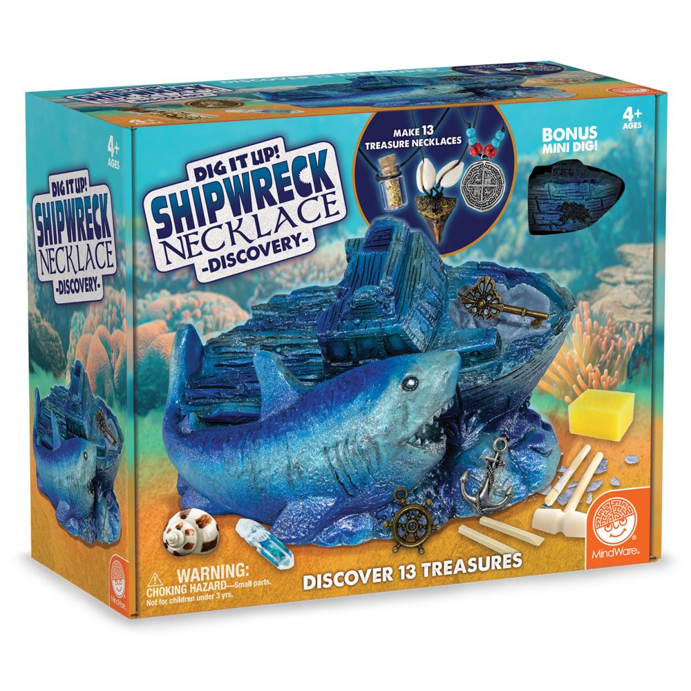 Dig It Up! Shipwreck Necklace Discovery Excavation Kit From MindWare
