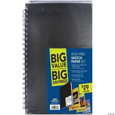 Pro Art Sketch Paper Set 4 pc. Wirebound Edition