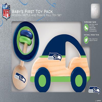 MasterPieces Seattle Seahawks Rattle/Pull Toy Combo