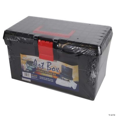 Pro Art Organizer Art Box 16" Lockable Black