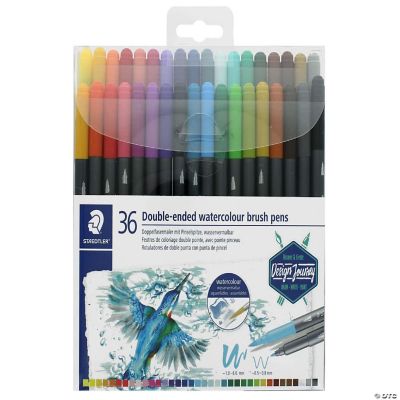 Staedtler DoubleEnded Watercolor Brush Pens 36pc