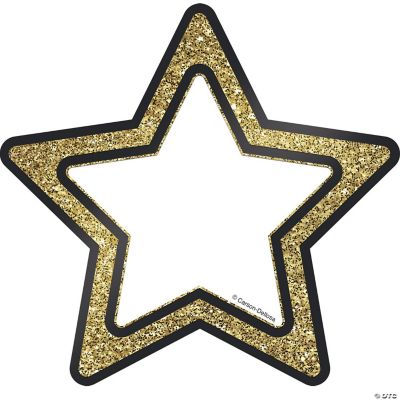 Carson Dellosa Education Gold Glitter Stars Cut Outs Oriental Trading 
