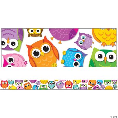 Carson Dellosa Education Colorful Owls Straight Borders Oriental Trading