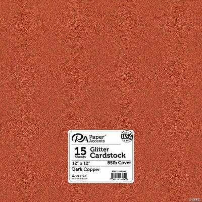 Glitter Cardstock 12X12 Orange