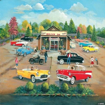 Sunsout 50's Drivein 1000 pc Jigsaw Puzzle Oriental Trading
