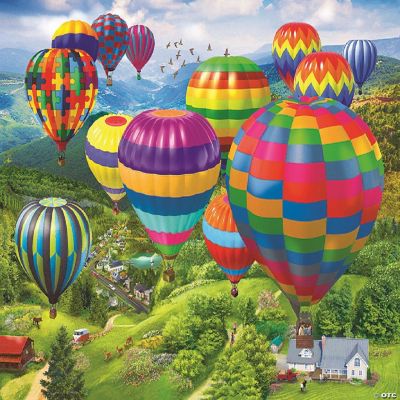 SUNSOUT Balloon Fest 500-Piece Jigsaw Puzzle - 18x24 Inch Hot Air Balloon Art By Bigelow