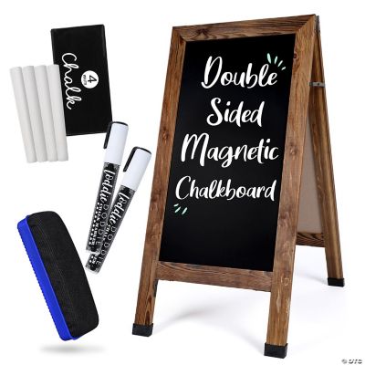 Loddie Doddie 40x20 Rustic AFrame Double Sided Chalkboard