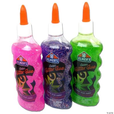 Elmer's Glitter Glue Astd Purple/Pink/Green 6oz (3 bottles)