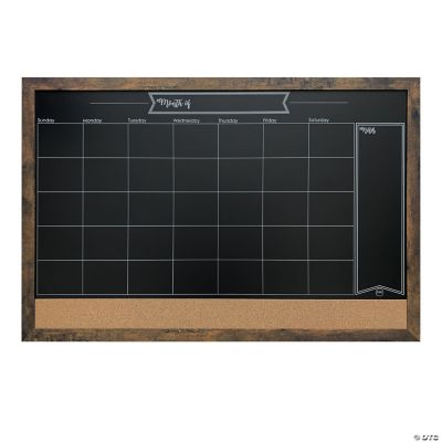 Loddie Doddie 18x24 3N1 Magnetic Chalkboard Calendar White