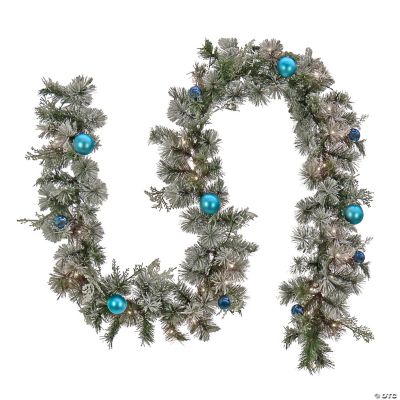 National Tree Company 9 ft. Tinkham Pine Garland with LED Lights