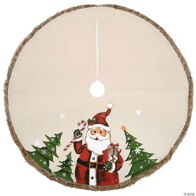 National Tree Company 48" Rural Homestead Collection Santa Tree Skirt