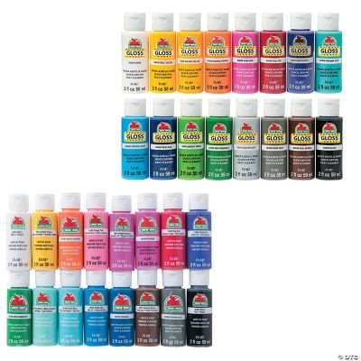 Apple Barrel ® Acrylic Matte & Gloss Paint Kit 32 Pc.