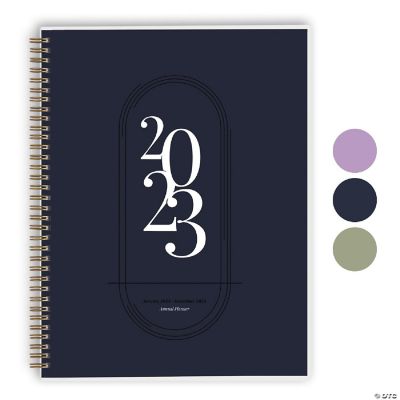 Rileys Planner 2023-2024 18-Month Academic Weekly Planner - Typographic Weekly & Monthly Agenda Planner, Flexible Cover, Notes Pages, Twin-Wire