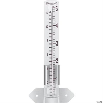 Taylor Precision Products Glass Tube Rain Gauge, 5 Inches Oriental