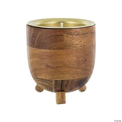 Rewined Company Natural Soy Small Wood Candle, Rose Scent, 7 Ounce