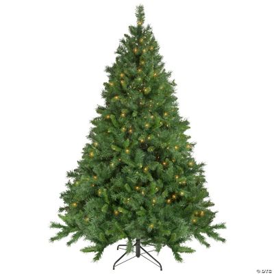 Northlight 7.5' Pre-Lit Chatham Pine Artificial Christmas Tree Clear ...