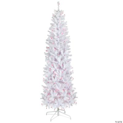 Northlight 6.5' PreLit Woodbury White Pine Pencil Artificial Christmas