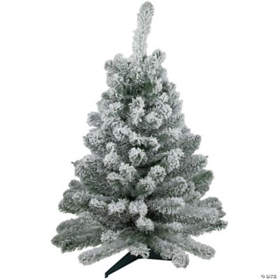 Northlight 3' Heavily Flocked Madison Pine Medium Artificial Christmas Tree Unlit