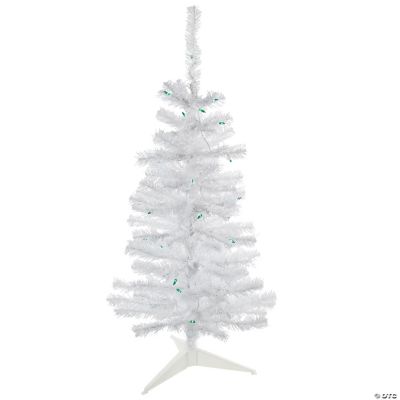 Pre-Lit Green Pine Artificial Christmas Tree With 185 White Lights main image 0