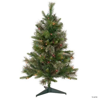 Northlight 3' PreLit Kingston Cashmere Pine Full Artificial Christmas Tree Multi Lights