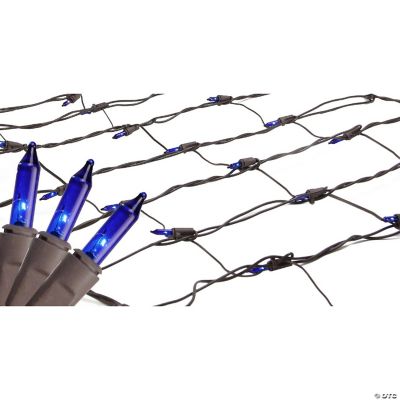 Northlight 2' x 8' Blue Mini Tree Trunk Wrap Christmas Net Lights