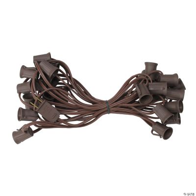 Northlight 25' Commercial C9 Christmas Light Socket Set 12" Spacing