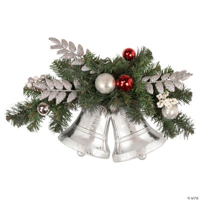 Holiday Time 3pc Silver Bell With Snowflake Detail