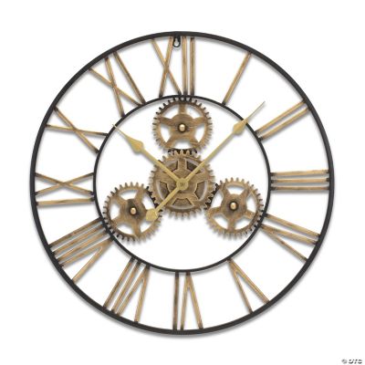 Melrose International Iron Wall Clock 23.75In