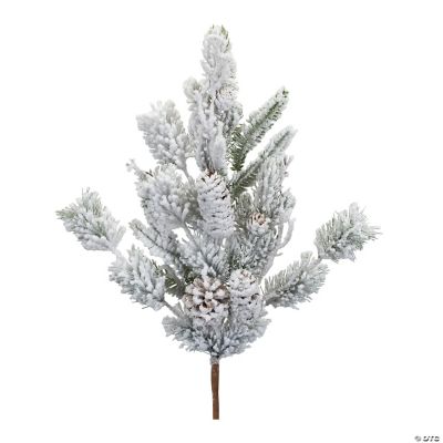 Melrose International Icy Pine Spray with Pinecones (Set of 2) main image 0