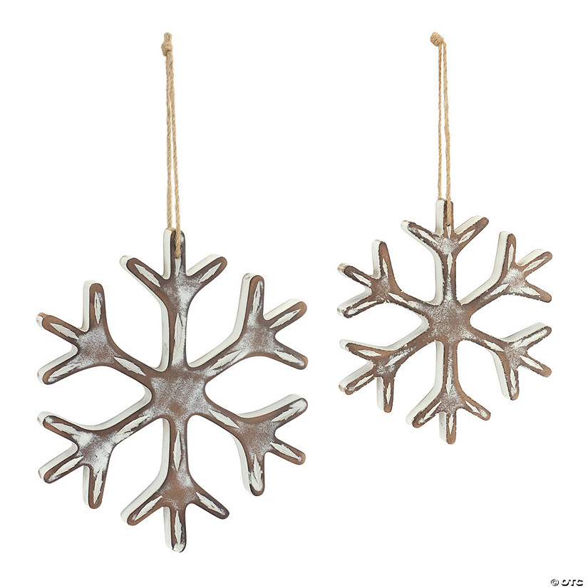 Melrose International Snowflake Ornament (Set Of 12) 9.25In | Oriental ...
