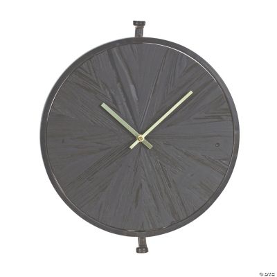 Melrose International Wooden Wall Clock 17.75In
