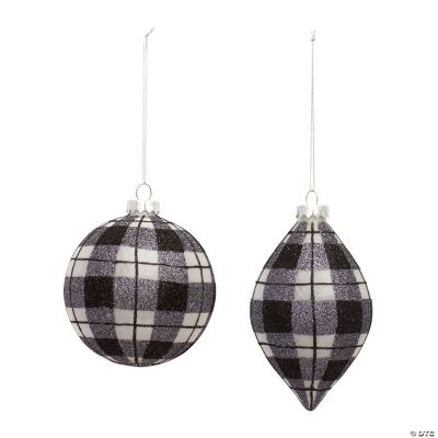 Melrose International Burgandy Dried Floral Glass Ornament (Set of 12) main image 0