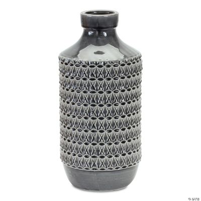 Melrose International Two Tone Ceramic Vase 8.75