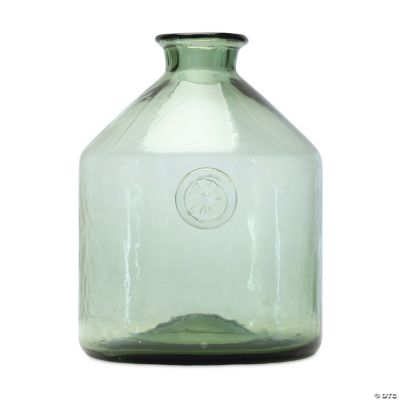Melrose International Ribbed Metallic Ceramic Vase 11.5