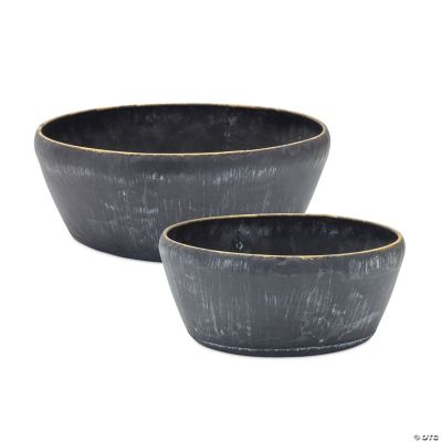 Melrose International Ornate Geometric Metal Planter (Set of 4) main image 1