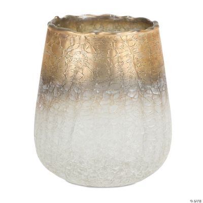 Melrose International Texture Glass Vase with Jute Accent (Set of 2) main image 0