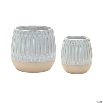 Melrose International Storeware Bud Vase with Leaves Accent (Set of 2) main image 0
