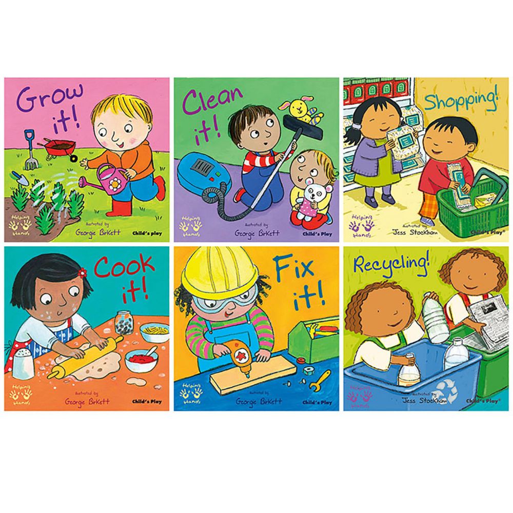Childs Play Helping Hands Books, Set of 6 From MindWare