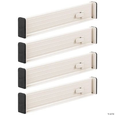 mDesign Expandable Dresser Drawer Divider with Foam Ends 4 Pack