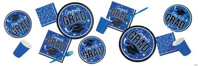 Congrats Grad Blue Party Supplies