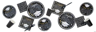 Congrats Grad Black Party Supplies