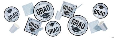 Congrats Grad Silver Party Supplies