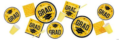 Congrats Grad Yellow Party Supplies